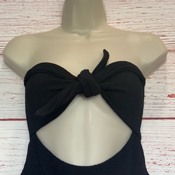 Lovers + Friends Maira One Piece Strapless Swimsuit in Black Sz M - Picture 6 of 13
